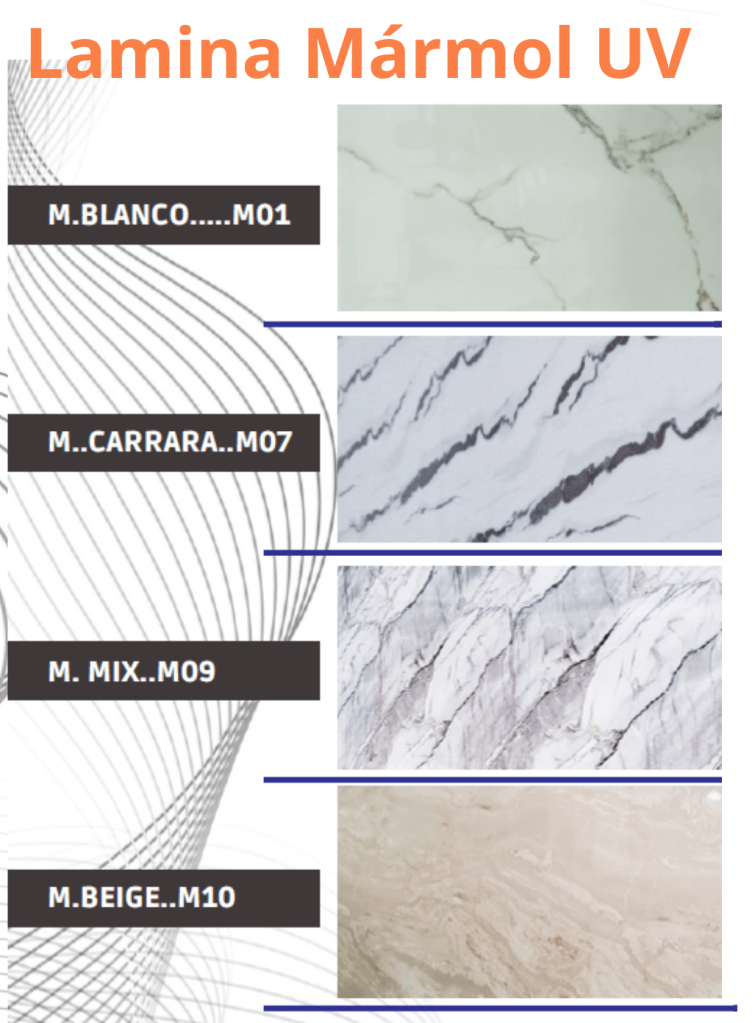 Pisos tipo cerámica
Resistente al Agua
Impermeable
10 años de garantía
Antideslizante
Material Liviano
Anti-Inflamable
Material Reciclable
Resistente al desgaste
No requiere Mantenimiento
No se decolora
No se deforma con Calor
Fácil Instalación
Unir dos placas para crear tipo cerámica
Unión Invisible
Piso tipo Mármol