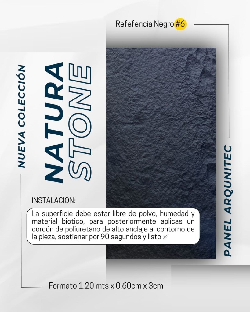 Panel Arquitectónico 
Forma de piedra
Unión de dos panel
Material plástico
Fácil de limpiar
Fácil de instalar 
Material no inflamable